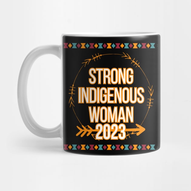 Native American Strong Indigenous Woman Heart by click2print